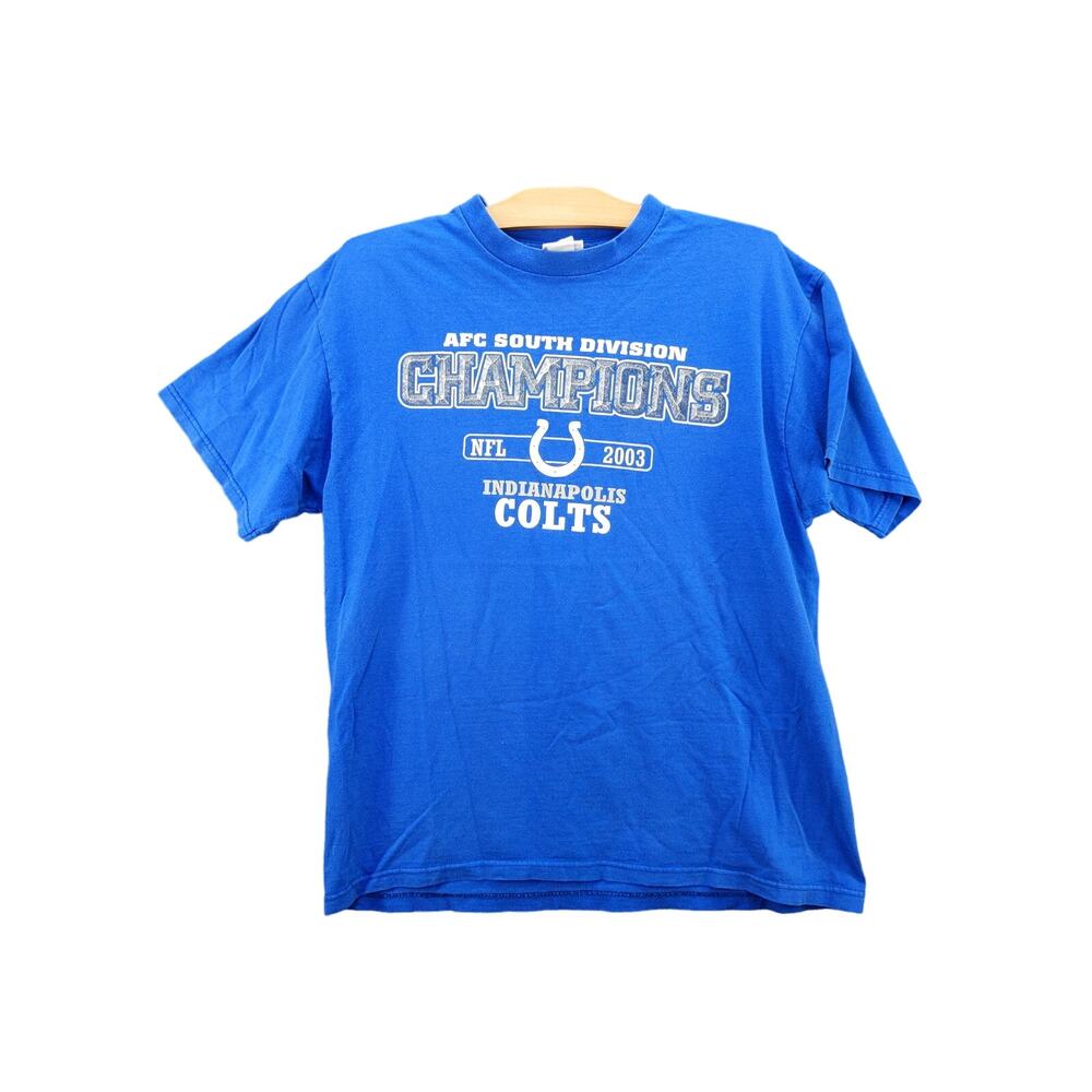 Vintage 2003 NFL AFC Champions Indianapolis Colts T Shirt Size L
